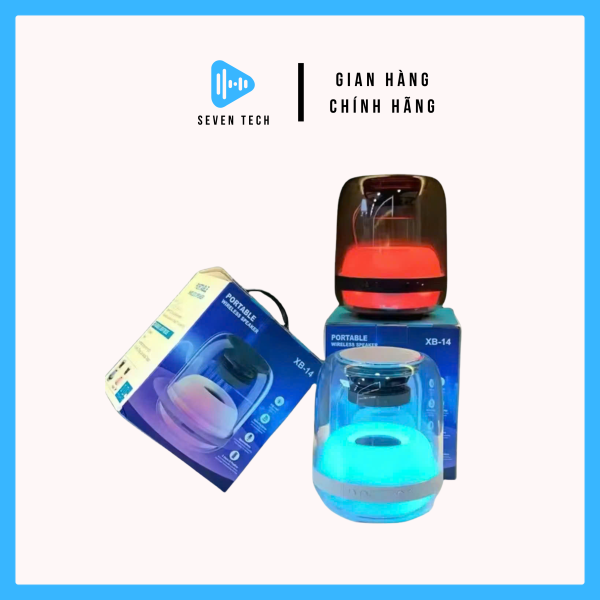 Loa bluetooth mini Portable XB14 cao cấp, loa mini không dây đèn full LED RGB đổi màu, loa pin trâu - Hình ảnh 3