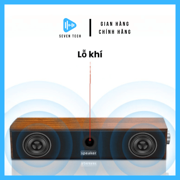 Loa bluetooth vi tính máy tính bass mạnh để bàn Seven Tech nghe nhạc phiên bản cao cấp có dây - Ảnh 4